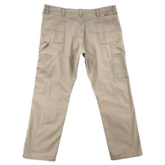 Wrangler Beige‎ 5-pocket Belt Loops Carpenter Work Cotton Pants 42 X 30 - Picture 2 of 7